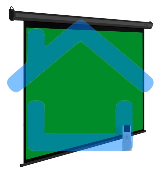 Экран Cactus 200x200см GreenFloorExpert CS-PSGME-200X200 1:1 настенно-потолочный рулонный