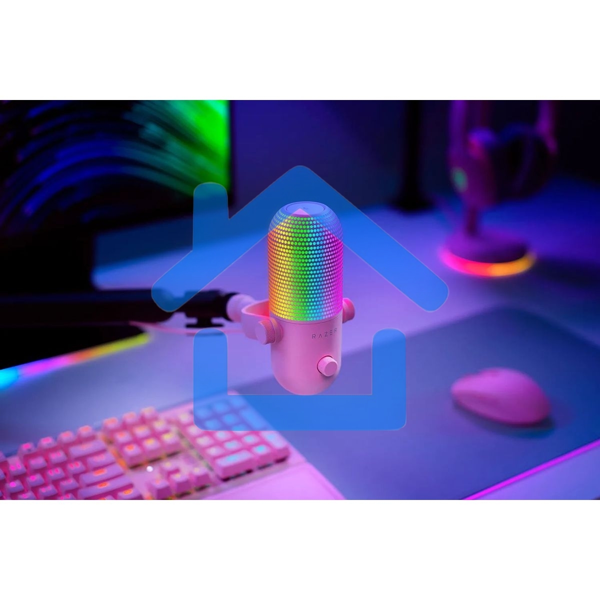 Микрофон Razer Seiren V3 Chroma - Quartz/ Razer Seiren V3 Chroma - Quartz