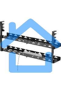 Кабель-канал Cactus CS-CM-700-2BK для столов 72.8x13.5x34.2см черный