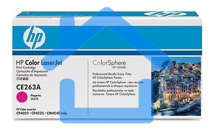 Картридж лазерный HP CE263A пурпурный CLJ CP4025/CP4525 (11000стр.)
