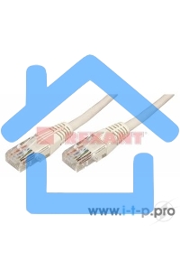 Пaтч-корд U/UTP Rexant, кат.5e, RJ45-RJ45, неэкранированный, PVC серый, 1м