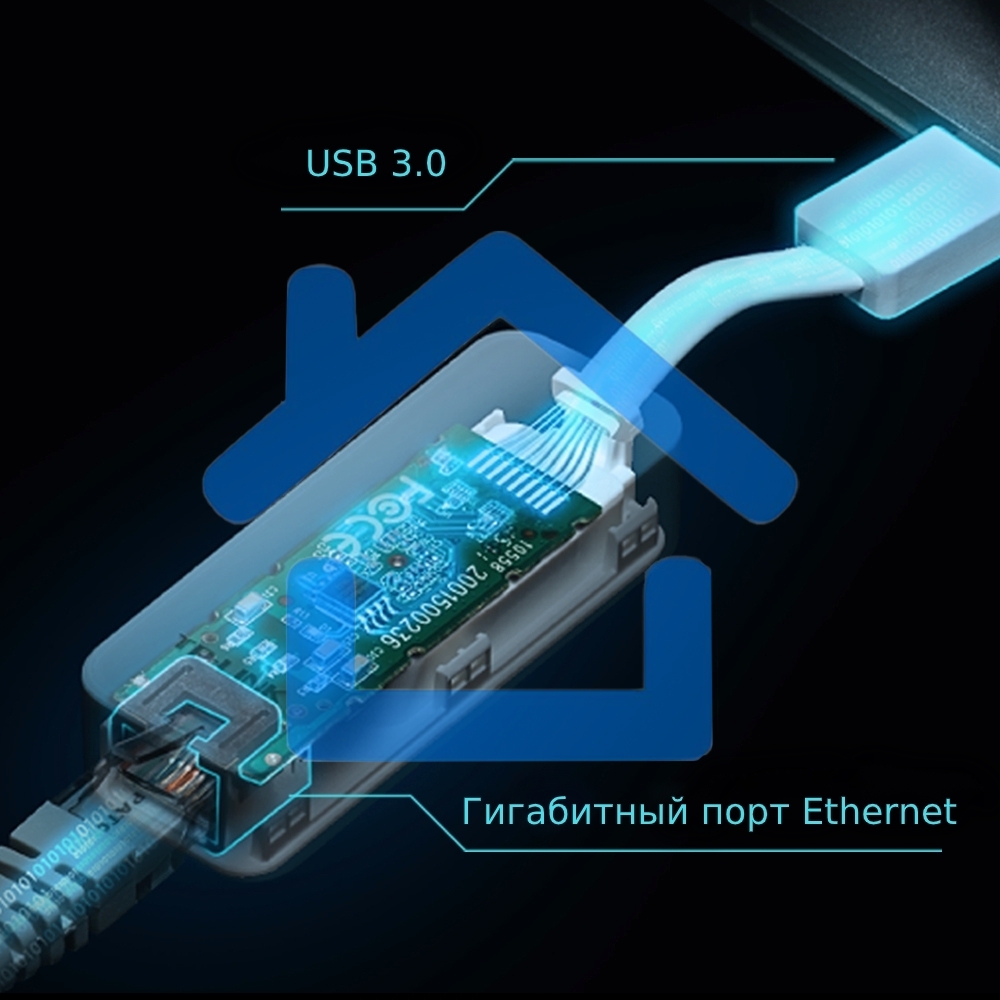 Сетевой адаптер TP-Link UE300 USB 3.0/Gigabit Ethernet