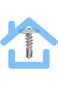 Саморез с прессшайбой KRANZ ПШС сверло 4.2х13, короб (200 шт./уп.)