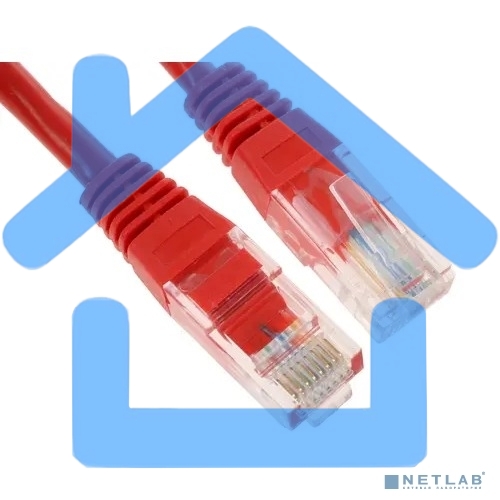 Патч-корд UTP Cablexpert кат.5e, 1.5м, литой, многожильный (красный)
