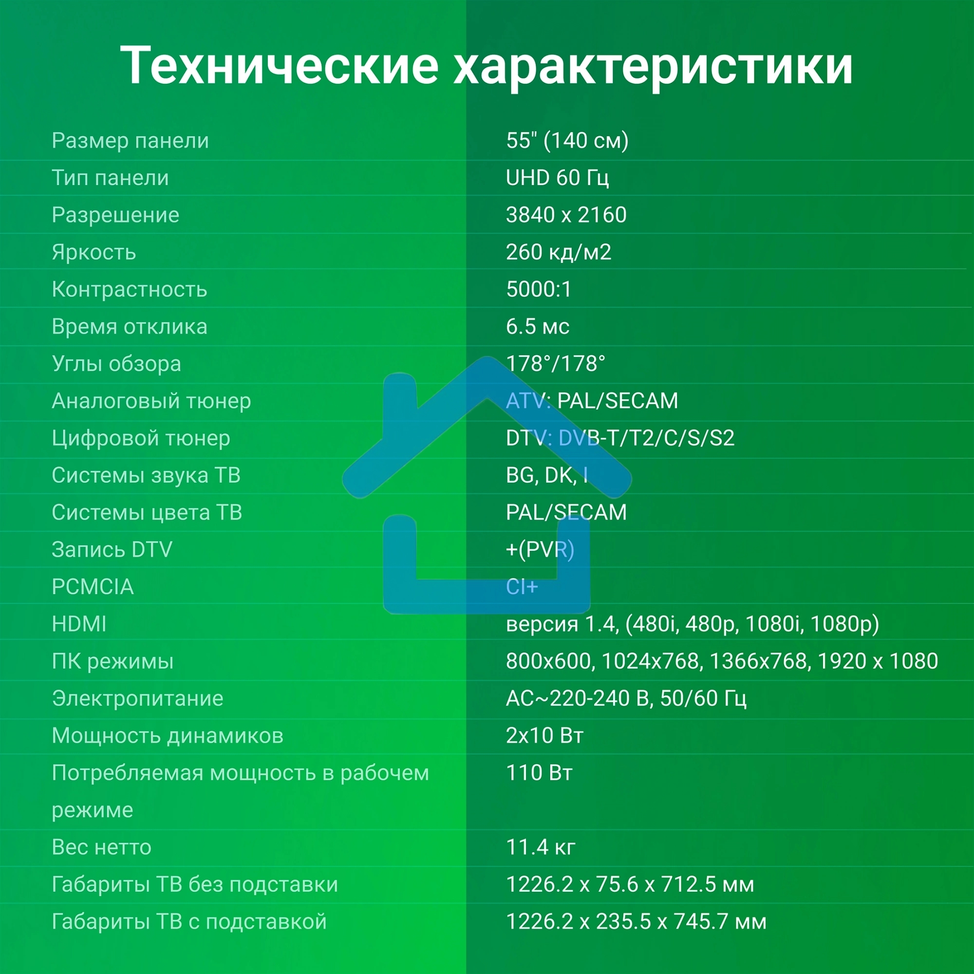 Телевизор Digma 55