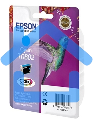 Картридж струйный Epson C13T08024011 голубой для Epson St PhP50/PX660/PX720WD (330стр.)