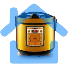 Мультиварка Centek CT-1495 черный 5.0л, 42 программы + Мультишеф черный/золотистый