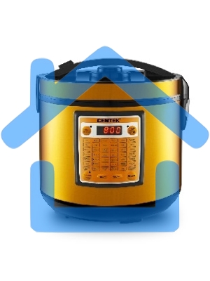 Мультиварка Centek CT-1495 черный 5.0л, 42 программы + Мультишеф черный/золотистый