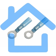 Наконечник кольцевой изолированный термоусаживаемый ø 6.5 мм 1.5-2.5 мм² (НКи-т 2.5-6/НКи-т2-6) синий Rexant