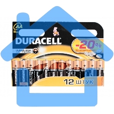Батарейка DURACELL LR6-12BL BASIC (12 шт. в уп-ке)