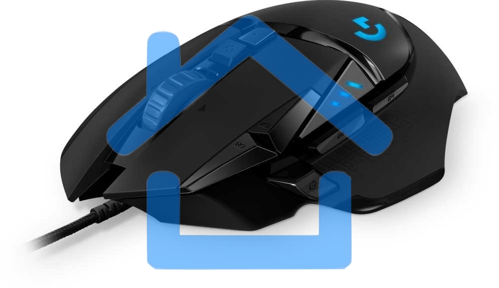 Мышь проводная Logitech G502 HERO черный, 25600 dpi, USB, кнопки - 11