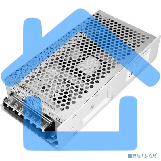 Источник питания 220 V AC/12 V DC 9 A 100 W с разъемами под винт, без влагозащиты (IP23)