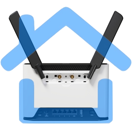 Маршрутизатор Mikrotik S53UG+5HaxD2HaxD-TC&FG621-EA Wi-Fi6 Gigabit Wireless Router with Band 28 Support and a built-in LTE cat. 6 modem