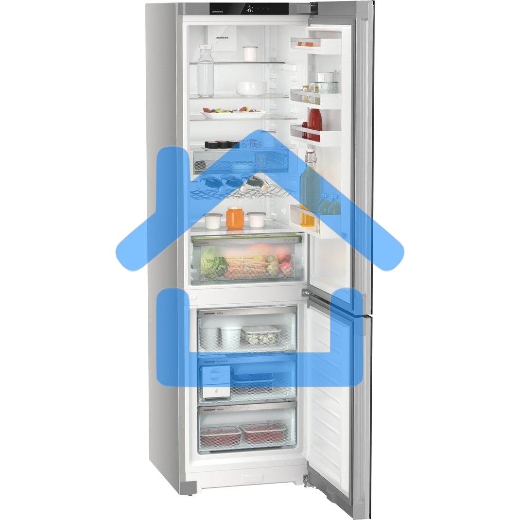 Холодильник Liebherr CNgbc 5723-22 001 серебристый двухкамерный 266/100л морозилка снизу