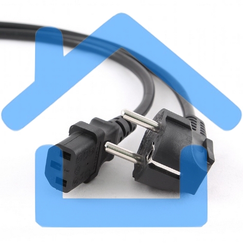 Кабель Gembird Power 250V 10A EUR, VDEКабель питания сетевой, Евровилка, заземление, 5m (PC-186-VDE-5M)