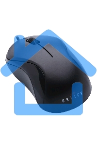 Мышь проводная Oklick 115S черный, 1200 dpi, USB, кнопки - 3
