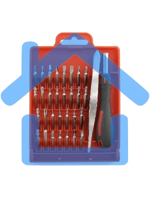 Монтажный инcтрумент Cablexpert TK-SD-06 Отвертка с набором бит (32 предмета) 