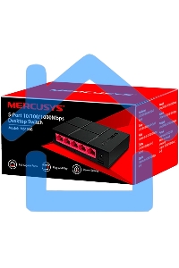 Коммутатор Mercusys MS105G 5G неуправляемый