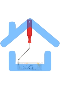 Валик-мини Rexant полиамид, ворс 10.5 мм, ширина ролика 100 мм, Ø 15