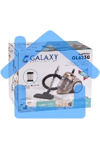 Пылесос Galaxy Line GL 6230 коралловый/черный, 350/1700 Вт, уборка сухая, пылесборник контейнер 2 л