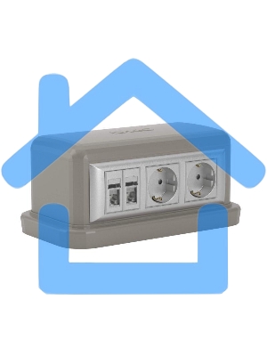 Напольная башенка BUS, 12 модулей, серая 09070 DKC