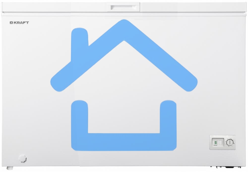 Морозильный ларь Kraft BD(W)-435QX, белый, 410л