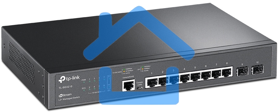 Коммутатор TP-Link SMB TL-SG3210 JetStream 8-Port Gigabit L2 Lite Managed Switch with 2 SFP Slots