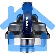 Пылесос Samsung VC15K4136HB/EV черный/синий, 390/1500 Вт, уборка сухая, пылесборник контейнер 1.3 л