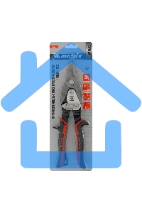 Ножницы Matrix по металлу, 250 мм, прямой рез,сталь CRMO,двухкомпонентные рукоятки, PRO