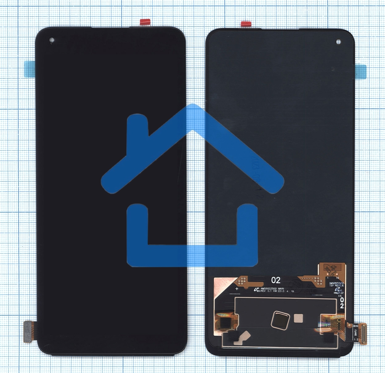 Дисплей для Realme GT Neo 3T в сборе с тачскрином черный
