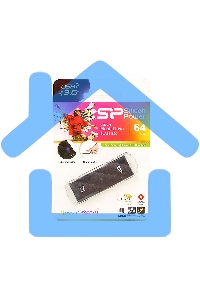 Флешка USB R/W Silicon Power R/W 64 Gb Blaze B20 SP064 Gb,UF3B20V1K USB 3.0 черный