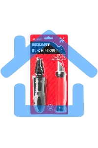 Нож монтажника, нержавеющая сталь, двухсторонняя заточка, лезвие 33 мм Rexant