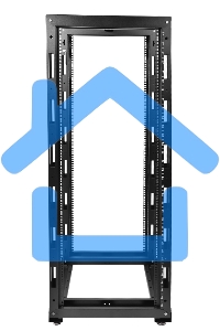 Стойка телекоммуникационная универсальная 42U двухрамная, черный