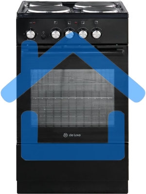 Плита электрическая De Luxe 5004.18э-011 черный, конфорок 4 шт, духовка 43 л, 50 см x 85 см x 50 см