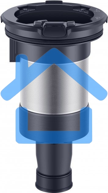 Пылесос вертикальный Samsung VS15A6031R4/EV фиолетовый/черный, питание от аккумулятора, 150 Вт, уборка сухая, пылесборник 0.8 л, работа от АКБ max 40 мин.