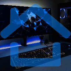 Клавиатура Oklick 970G DARK KNIGHT механическая черный USB Gamer LED