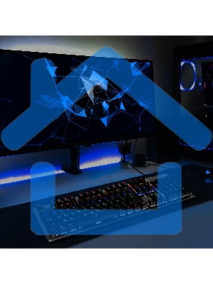 Клавиатура Oklick 970G DARK KNIGHT механическая черный USB Gamer LED