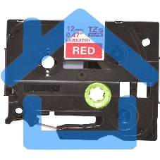 Картридж Brother TZ-E435 12 мм, 8 м, белый шрифт, красный фон, для BROTHER P-Touch