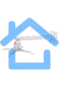 Кронштейн для проектора Cactus CS-VM-PRE01-WT белый макс.20кг настенный и потолочный поворот и наклон