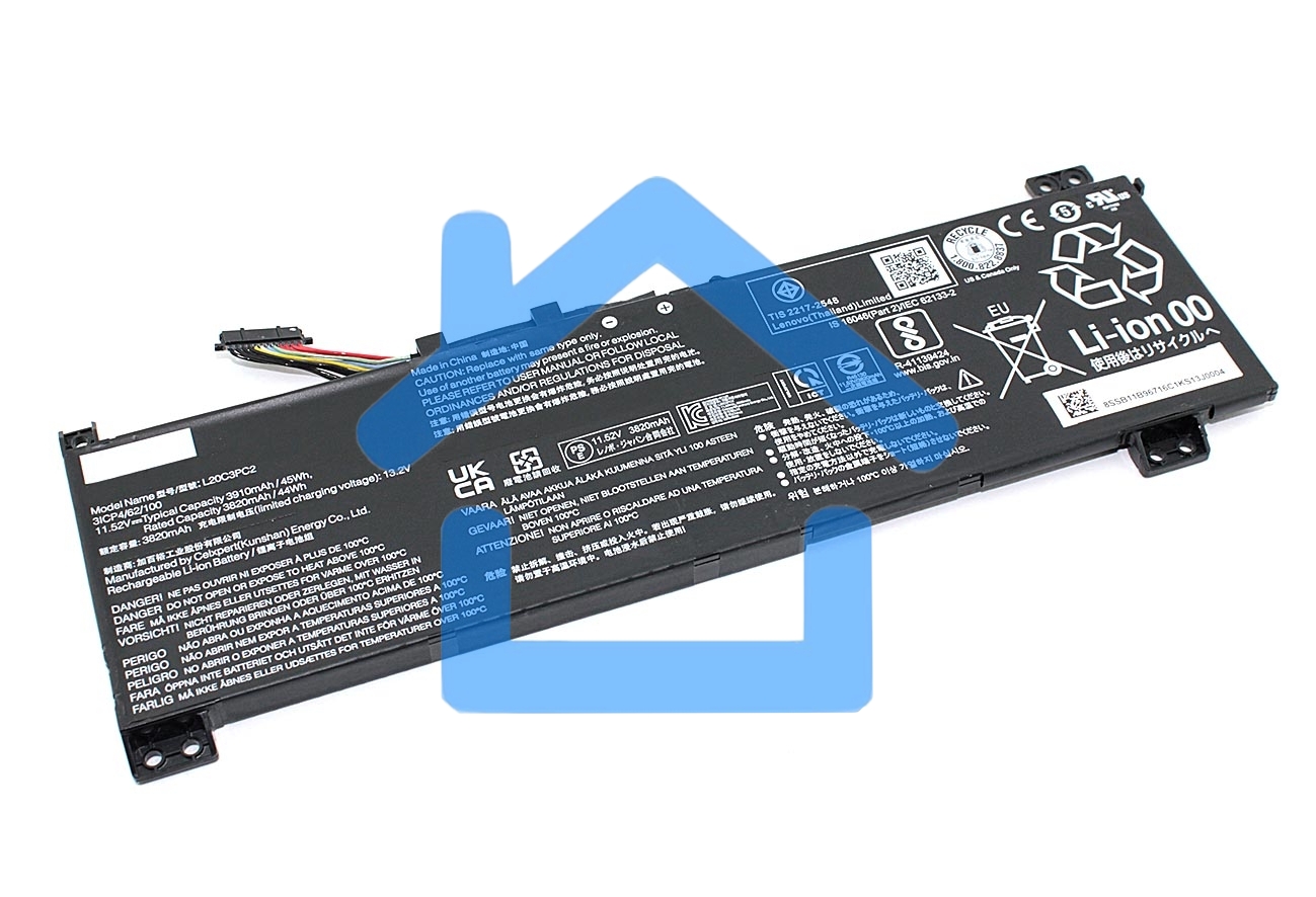 Аккумуляторная батарея для ноутбукa Lenovo Legion 5-17ACH6 15.36V 5210mAh