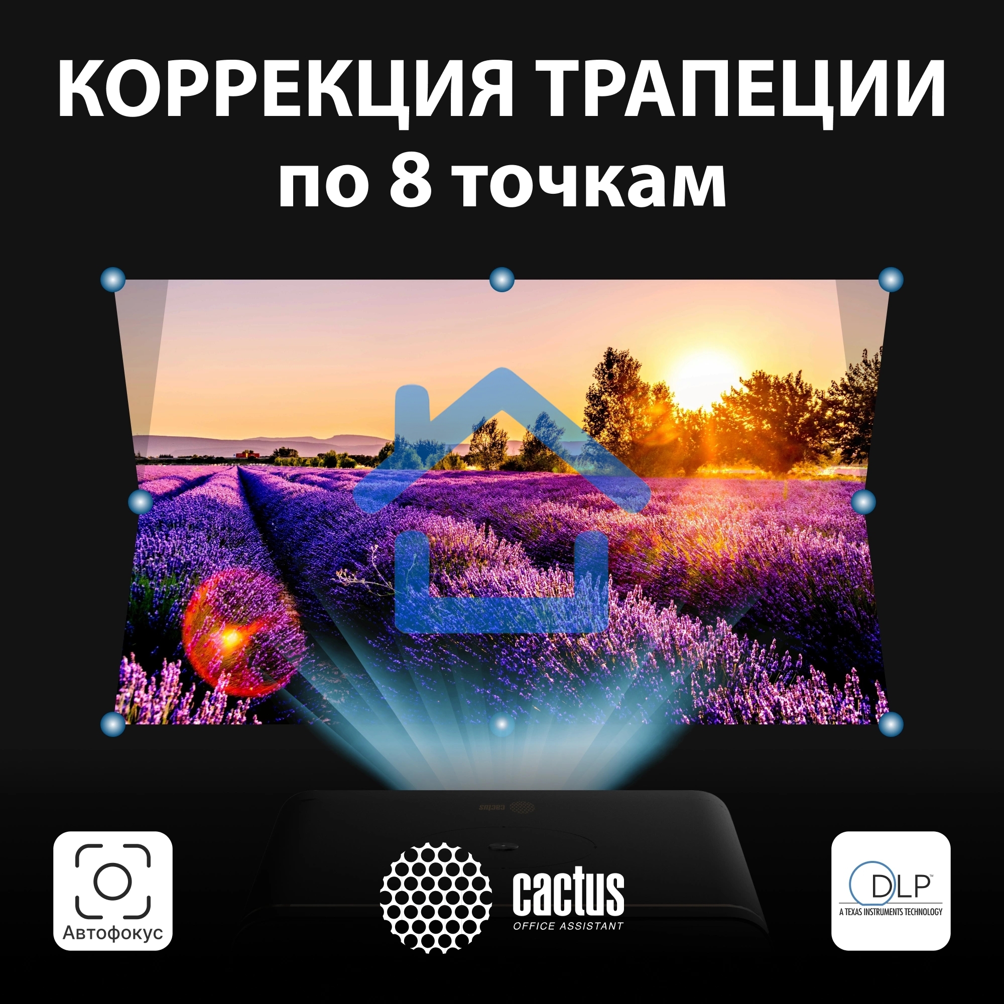 Проектор Cactus CS-H3.SG DLP 16800Lm (1920x1080) 200000:1 ресурс лампы:20000часов 1xUSB typeA 1xHDMI 3.1кг