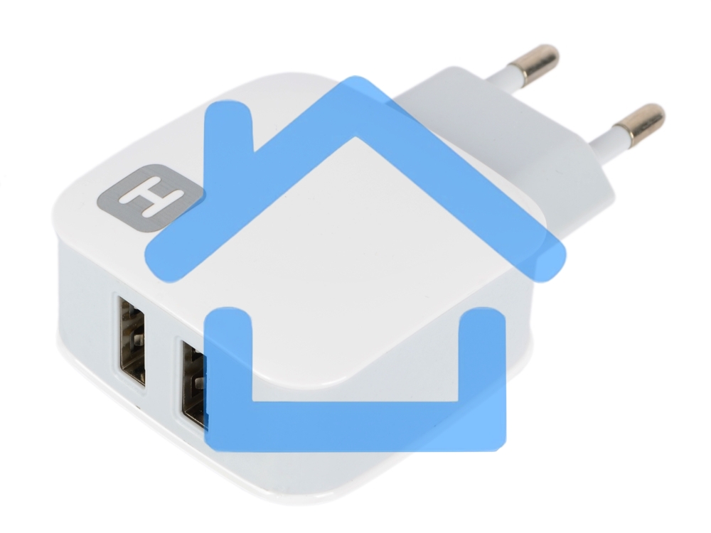 Сетевое зарядное устройство Harper WCH-8220 белый, 2хUSB, 2,4A
