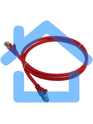 Патч-корд LANMASTER LSZH FTP кат.6, 1.0 м, красный