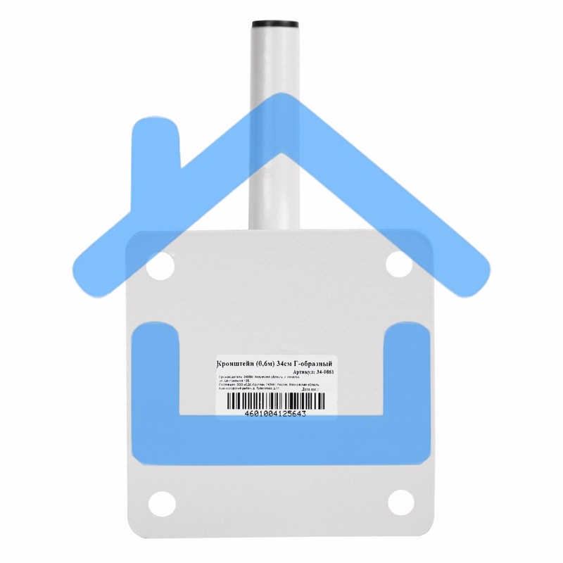 Кронштейн для спутниковой антенны (0,6 м) 34 см Г-образный Rexant