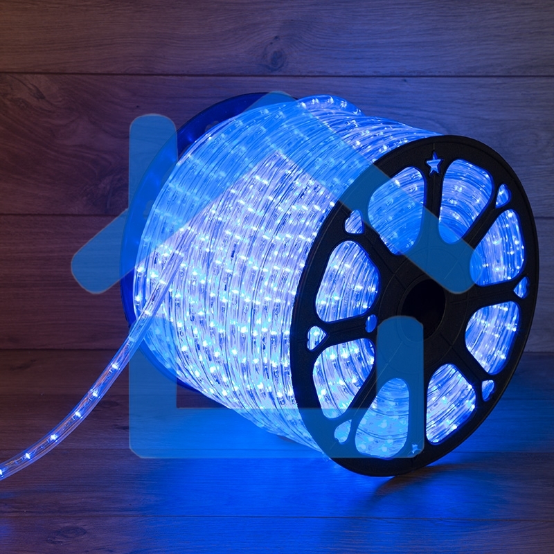 Дюралайт LED, свечение с динамикой (3W) - синий, бухта 100м