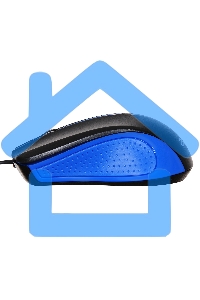 Мышь проводная Acer OMW011 черный/синий, 1200 dpi, USB, кнопки - 3