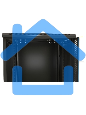 Шкаф настенный Hyperline TWB-0966-SR-RAL9004 19-дюймовый (19