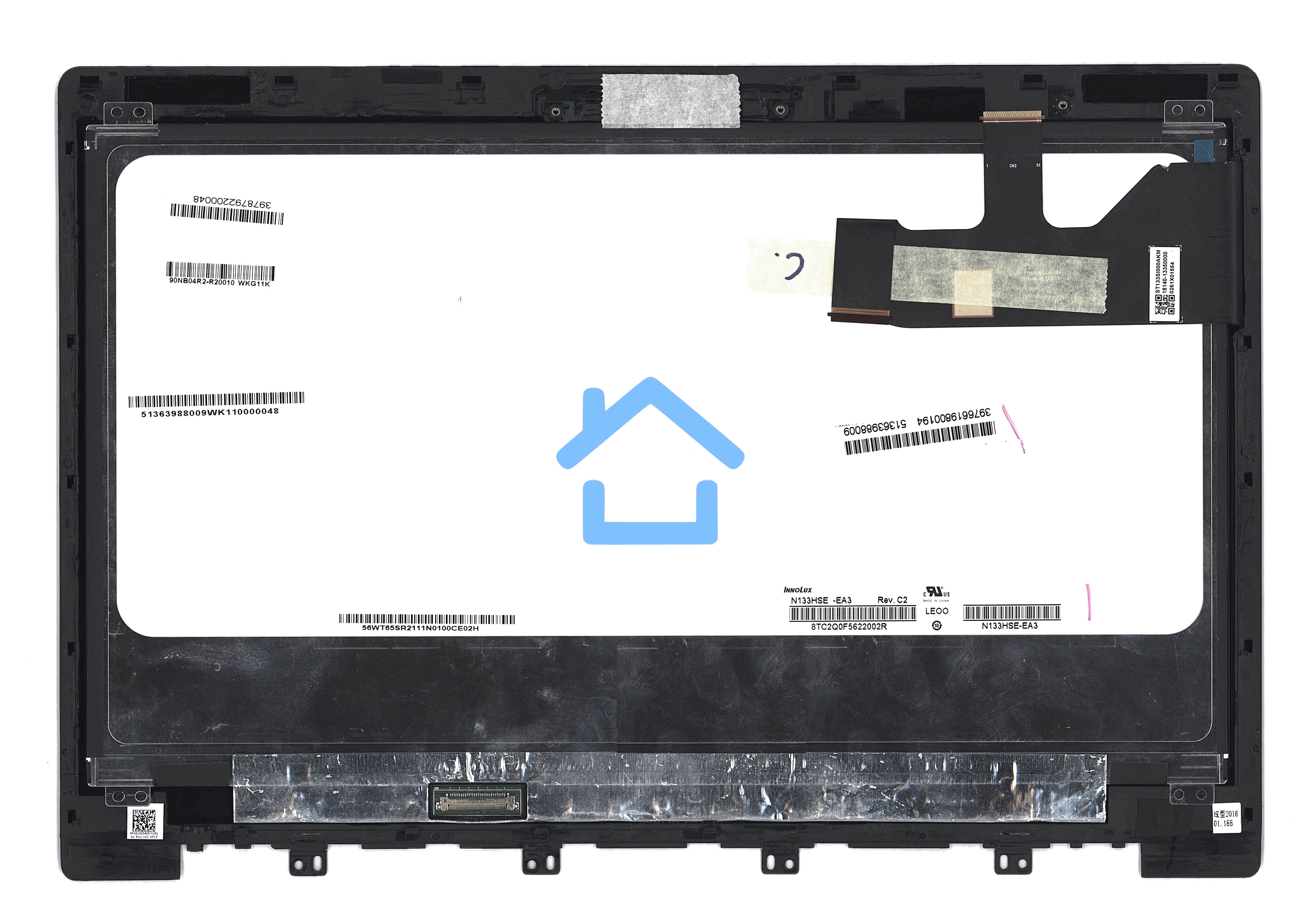 Модуль (матрица + тачскрин) для Asus ZenBook UX303 FHD черный с рамкой