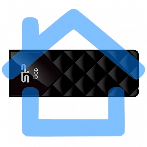 Флешка USB R/W Silicon Power R/W 8Gb Ultima U03 SP008Gb,UF2U03V1K USB2.0 черный