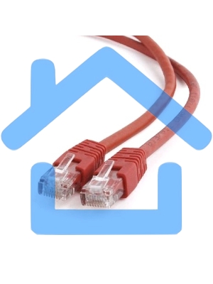 Патч-корд UTP Cablexpert кат.6, 1м, литой, многожильный, красный